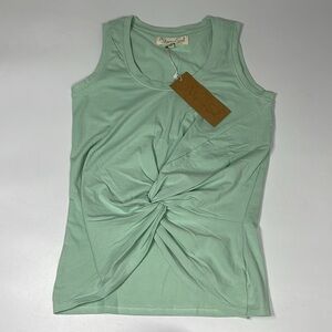 NWT Niyama Sol Mint Green Sleeveless Tie Tank Womens XS